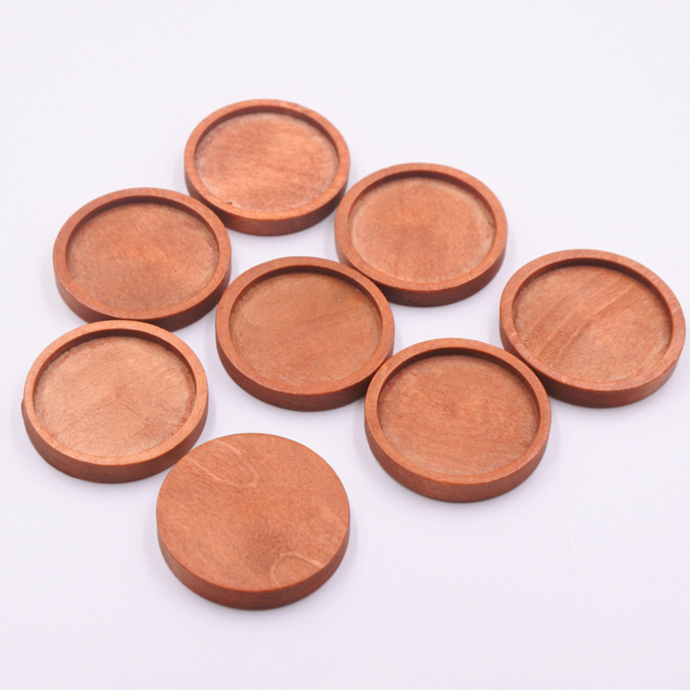 20Pcs Round Wood Jewelry Trays - Resin Crafts Diy review and price