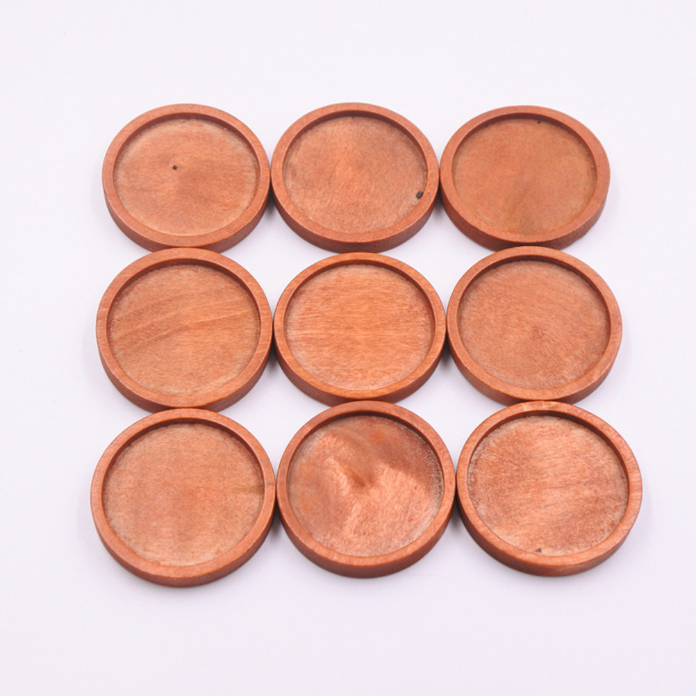 20Pcs Round Wood Jewelry Trays - Resin Crafts Diy review and price