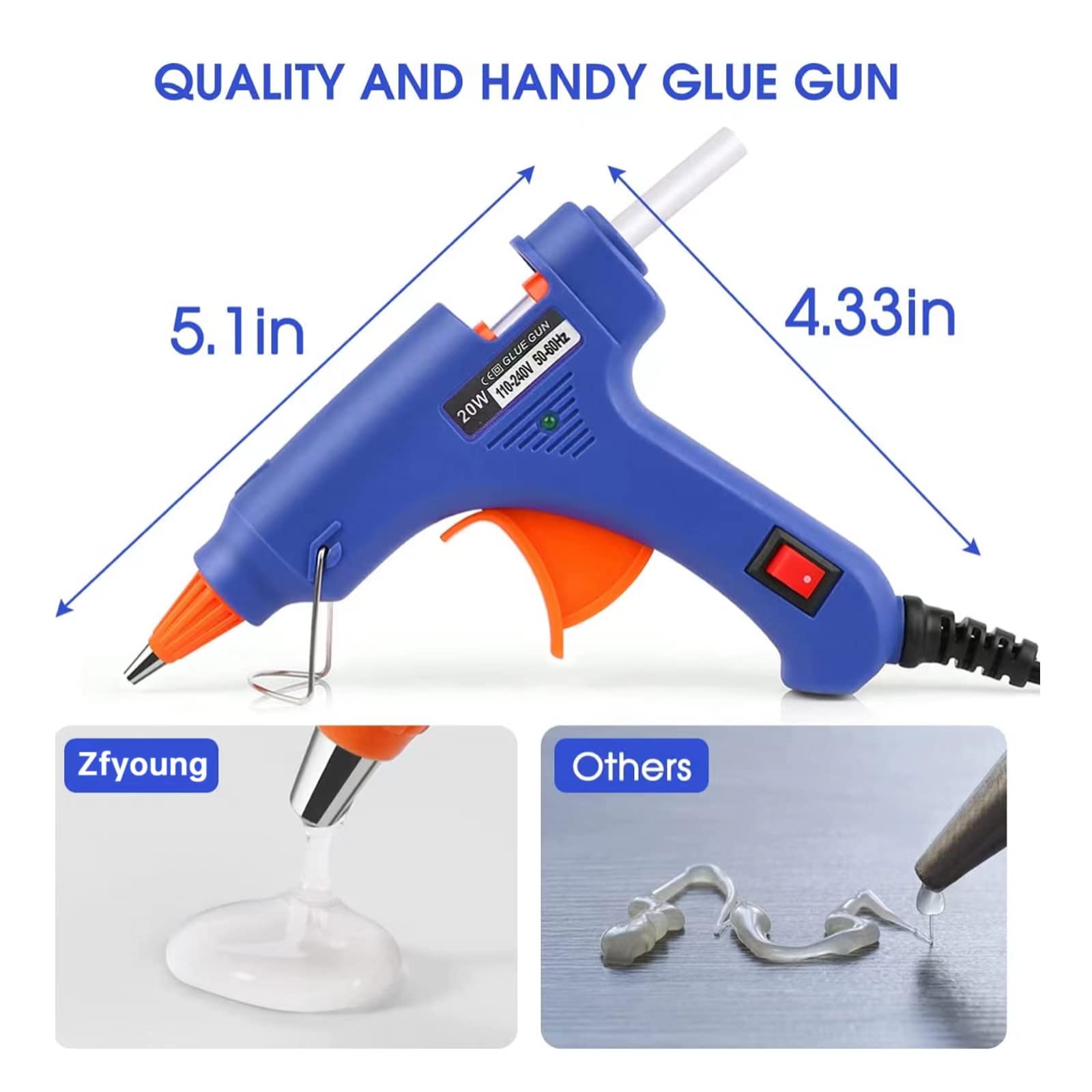 20W Hot Melt Glue Gun DIY Mini - Heat Gun Small review and price