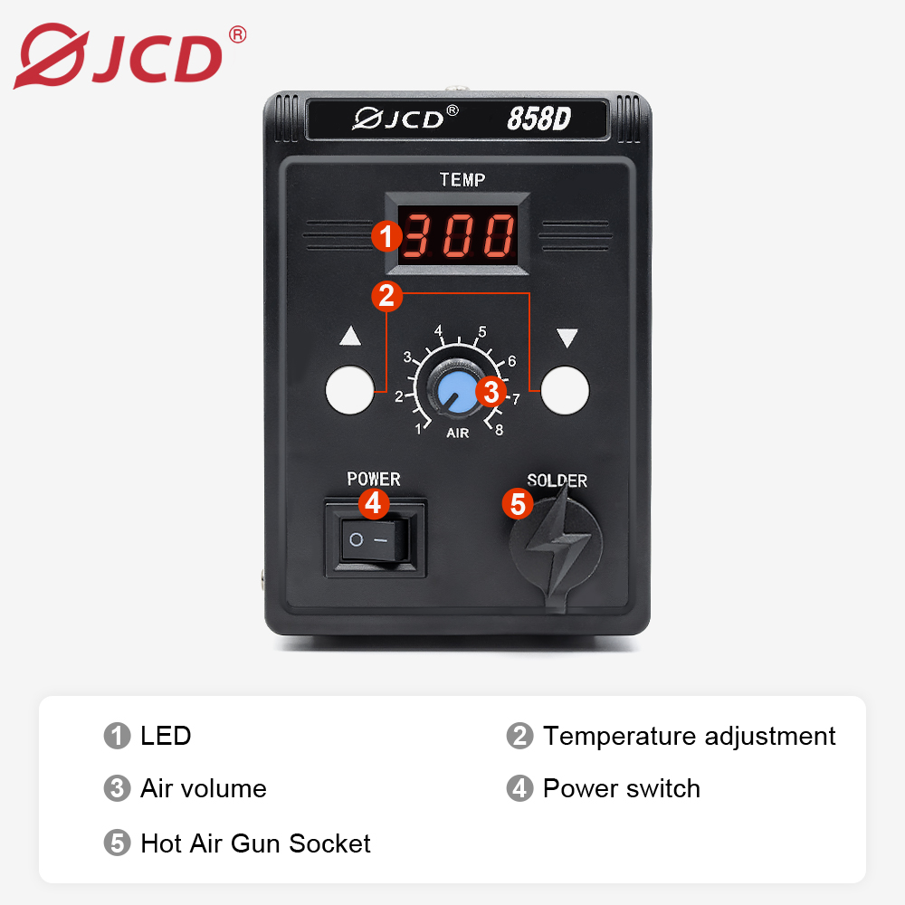 JCD Hot Air Gun 858D BGA Rewor - Heat Gun Small review and price