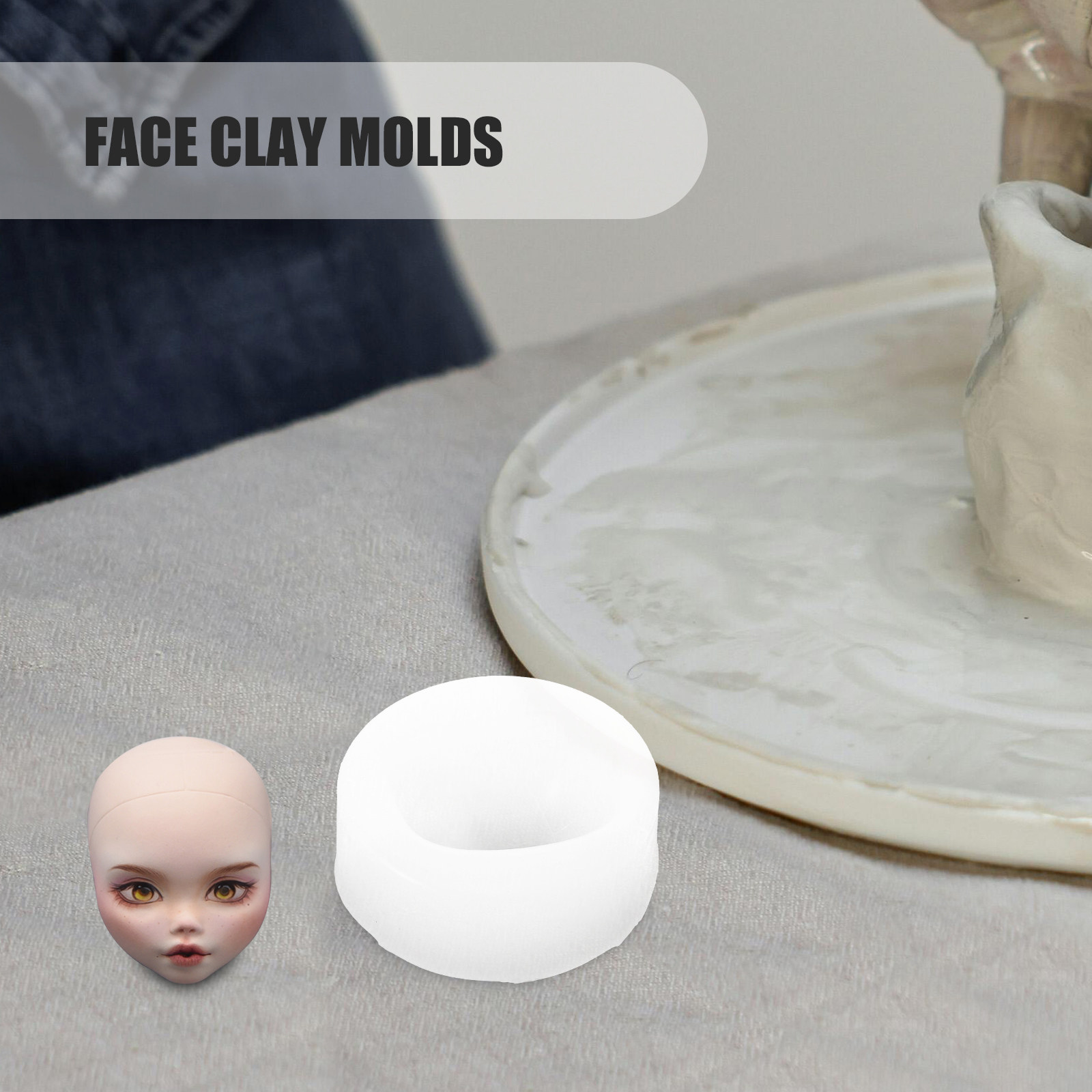 Face Silicone Clay Mold Human  - Crafting Resin review and price