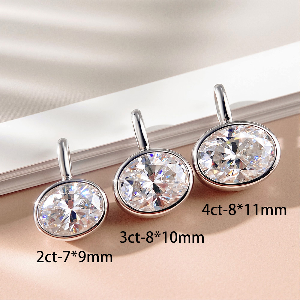 OEVAS 2-4CT East West Oval Cut - Bezels Set Pendant review and price